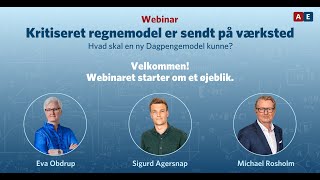 Webinar: Kritiseret regnemodel er sendt på værksted