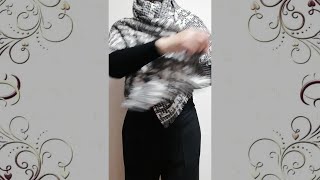 ♡#shorts A little simple madam winding style [How to wrap a scarf]