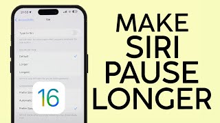 How to Make Siri Pause Time Longer | Make Siri Wait Longer For you To Stop Speaking (2023)