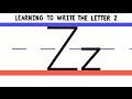 Write the Letter Z - ABC Writing for Kids - Alphabet Handwriting by 123ABCtv