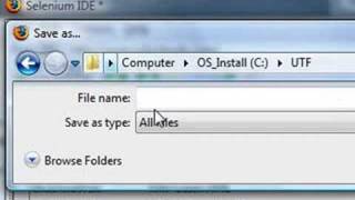 Selenium IDE conversion into the Universal Test Framework