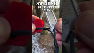 AWESOME SURVIVAL EDC 🔥 SWEDISH FIRE STEEL MINI 🔥 #shorts #survivalgear #survivaltools