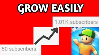 How to grow a Stumble Guys youtube channel easily!!