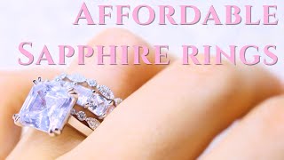 ♡ Unboxing: Sterling silver \u0026 Sapphire rings | Jeulia