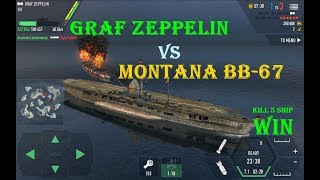 BATTLE OF WARSHIP | GRAF ZEPPELIN VS MONTANA BB-67