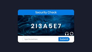 How To Create a Text Captcha Using HTML , CSS & Javascript