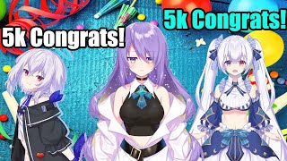 Moona sisters reach 5k |Moona Hoshinova|Uten Hiyori|Nato Tsukinami|HololiveID|EN