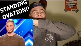 Magician REACTS to Tom London on America's Got Talent (Tech Magic)