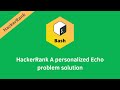 HackerRank A Personalized Echo problem solution | Linux Shell solutions | Programmingoneonone
