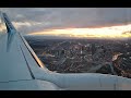 WestJet Boeing 737-700 Onboard Sunset Landing