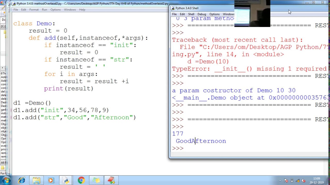 182 Python Constructor Overloading Python Programming Tutorial For ...