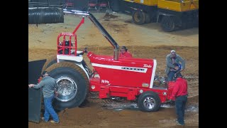 High Cotton Pulling Tractor Backfires NFMS Championship tractor pull Louisville Ky 2023