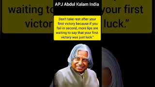 Apj Abdul Kalam Short Quotes India, Don't take rest after.... #success