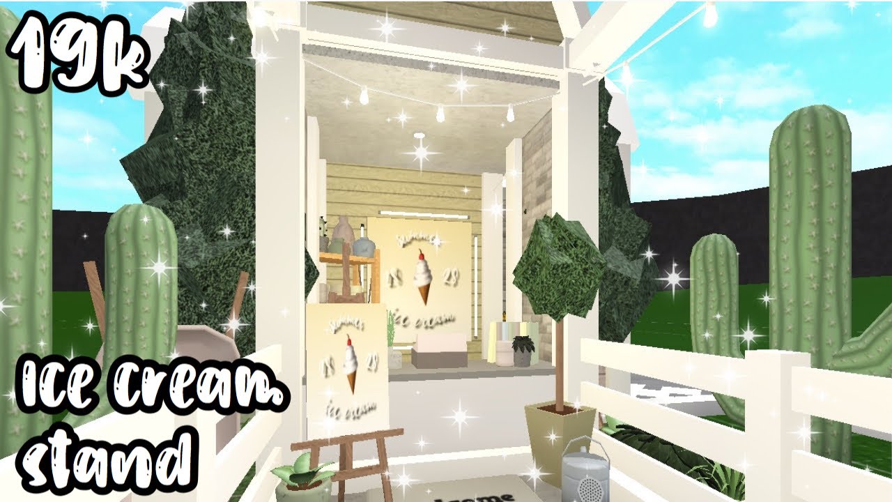Bloxburg Roblox Ice Cream Stand Speed Build Youtube