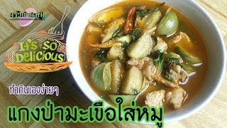 แกงป่ามะเขือใส่หมู | ครัวบ้านหนู