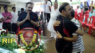 Makrand Anaspure Breakdown in Tears Consoles Jayant Savarkar Family at Funera