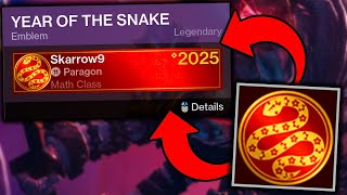 How to Get the EXCLUSIVE Year of the Snake Emblem!!