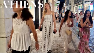 Athens Greece Night Walk | August 2025