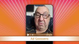 TV Oranje app videoboodschap - Ad Goossens