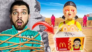 Τρώω SQUID GAME Παιδικό Fast Food γεύμα! | Giannakopoulos