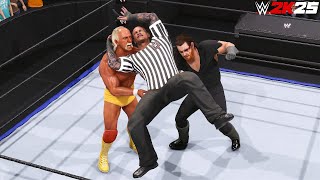 WWE 2k25 - Hulk Hogan vs. Undertaker: Special Guest Referee Randy Orton at Wrestlemania