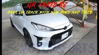 GR YARIS (GRヤリス) Back on track at TSタカタサーキット with new rims and tires and my 13 year old takes a rip.