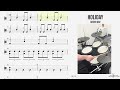 How to Play 🥁   Holiday   Green Day