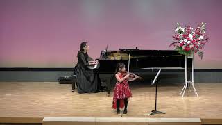 ヘンデル／ソナタ3番第2楽章 灯倭(6歳4ヵ月) ヴァイオリン発表会 20221218 Handel Violin Sonata No.3 2nd mvt. 6 years and 4 months