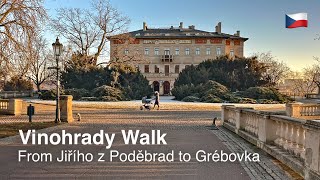 Exploring Vinohrady to Havlíčkovy Sady 🇨🇿 | Scenic Prague Walk in 4K HDR ASMR