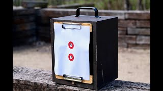 Want To Shoot Inside? Backyard or Indoor Bullet Trap for Air Rifles and .22 Rimfire
