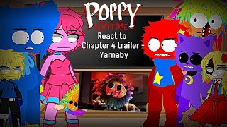 Poppy playtime React to Chapter 4 trailer - Yarnaby||Poppy playtime||Gacha club||+13||🇧🇷/🇺🇲