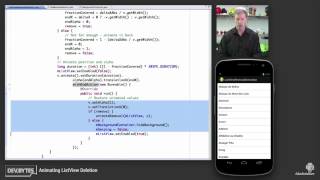 DevBytes Animating ListView Deletion