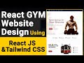React Gym Website Design Using ReactJs Tutorial | React Projects for LearnCodewithrk