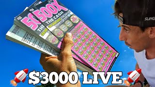 $3000 LIVE  - All In  500X The Cash Tickets