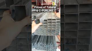 Prices of Tubular \u0026 C-PURLINS #amieronave #viral #trending #tubular #house #renovation #shorts