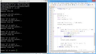 Programming example: Class destructor