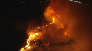 CA Wildfires Sepulveda Pass Fire Water Drops