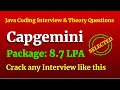Capgemini Interview Questions | Java 8 Coding & Theory