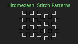 Hitomezashi Stitch Patterns