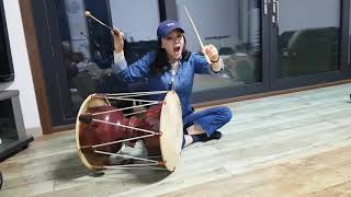 Janggu lesson for Korean traditional drum