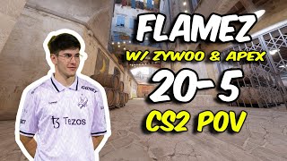 flameZ (20/5) vs FACEIT Ranked (Inferno) Oct 23, 2024 | CS2 POV