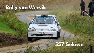 Rally van Wervik SS7 Geluwe - Scott Barnes \u0026 Andy Hall - Peugeot 106 Rallye Onboard