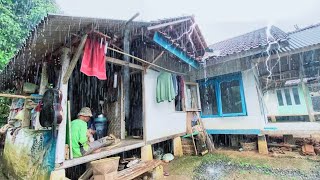 Tak Di Sangka., Seenak Ini, Hujan Deras Mengguyur Kampung Yang Indah, Suasana Pedesaan Jawa Barat