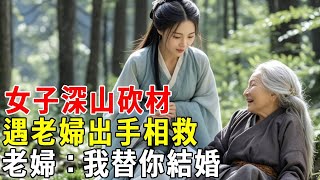 女子深山砍材，遇老婦出手相救 ，老婦：我替你結婚！【蝴蝶飛飛】