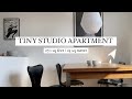 Tiny Minimalist Studio Apartment Tour - 270 sq feet/ 25 sq meter