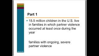 Children and Domestic Violence (Webinar 1)
