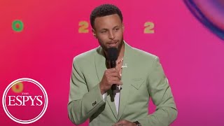 Steph Curry's opening monologue at the 2022 ESPYS