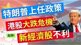 特朗普上任政策！港股大跌危機，新經濟股不利！｜投資神人MARCY CHAN