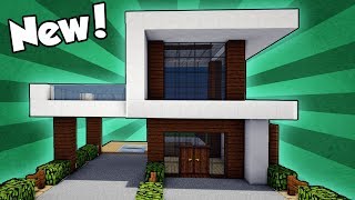 Minecraft: How to Build a Simple & Easy Modern House - Tutorial (#4)