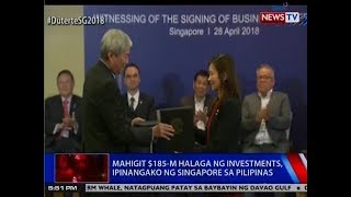 NTVL: Mahigit $185-M halaga ng investments, ipinangako ng Singapore sa Pilipinas